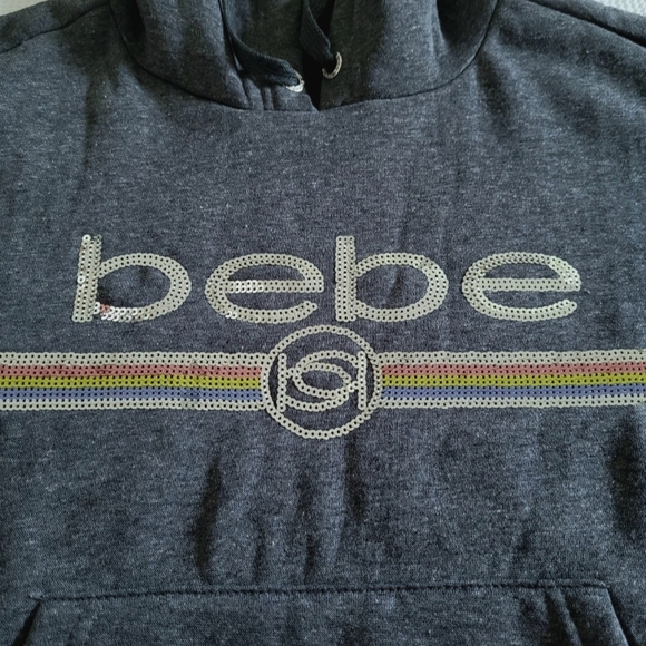 bebe Sport⛹️ Sequin Logo Hoodie - NWT - Picture 3 of 16